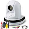 Panasonic AW-HE38W 22x Zoom PTZ Camera with HDMI Output (White) (AW-HE38HWPJ) + Deluxe Cleaning Kit + HDMI Cable + Wire Straps -Base Bundle view 1