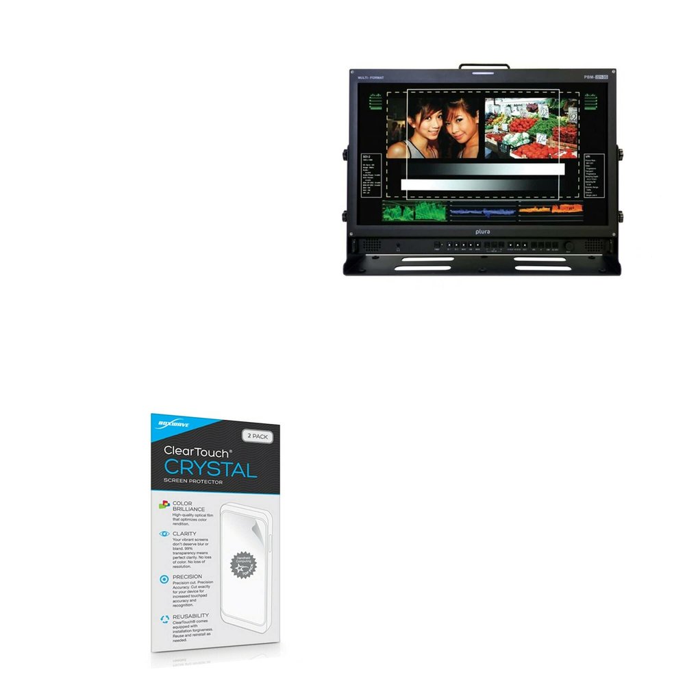 BoxWave Screen Protector Compatible with Plura PBM-221-3G - ClearTouch Crystal (2-Pack), HD Film Skin - Shields from Scratches
