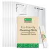 OPTIPAK Glasses Cleaning Cloth - Eco Friendly Microfiber Cleaning Cloth for Eyeglasses, Electronics, Glass, Camera Lens, Computer Screen (White, 20 Pack) view 1