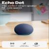 Amazon Echo Dot (newest model) - Vibrant sounding speaker, Designed for Alexa+, Great for bedrooms, dining rooms and offices, Deep Sea Blue view 2