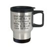 Amateur Radio Gifts For Men Women, Amateur Radio Started Out as a Harmless Hobby. I, Love Amateur Radio Travel Mug, Traveler Bottle From view 2