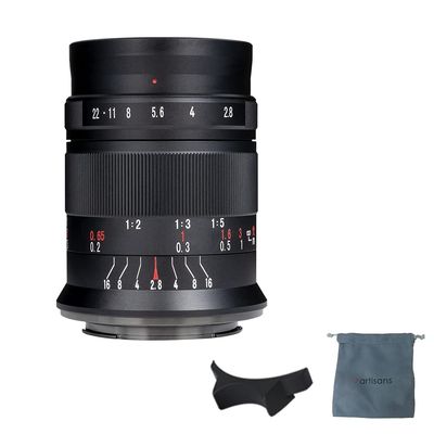 7artisans 60mm F2.8 Mark II Macro Manual Focus Camera Lens APS-C Mirrorless Camera Lens for Fujifilm Fuji Cameras Like X-A1 X-A2 X-at X-M1 XM2 X-T1 X-T2 X-T10 X-Pro1 X-E1 X-E2