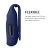 kwmobile 2X Clip Holders for Fitbit Inspire 3 / Inspire 2 / Ace 3 Clip On - Fitness Tracker Case Holder Replacement Set - TPU Silicone Tracker Holder for Sport - Dark Slate/Dark Blue view 3