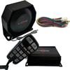 Evershine Signal 12V/24V Police Siren Horn PA System Kit with 100W Multi-Tones Siren Amplifier 118~125dB Flat Speaker Handheld Microphone Light Controller Emergency Sirens for Vehicles Tow Truck Car view 1