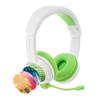 BuddyPhones School Plus Wireless | Comfort Headphones for Kids + Detacheable High-Performance BoomMic - SafeAudio Volume-Limiting, Includes Cable Sharing Jack and Travel Bag (Green) view 1