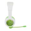 BuddyPhones School Plus Wireless | Comfort Headphones for Kids + Detacheable High-Performance BoomMic - SafeAudio Volume-Limiting, Includes Cable Sharing Jack and Travel Bag (Green) view 2