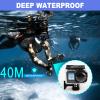 SRUIM Waterproof Housing Case for GoPro Hero11 10 9 Max Lens Mod, Underwater Diving Protective Shell 40M with Bracket Accessories view 3