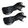 2 Pack 33ft 12V DC Extension Cord, DC 2.1mm x 5.5mm 12V Male-to-Female Plug Cable Extension Cord, Used for CCTV Security Cameras, IP Network Cameras, DVR and LED Strips,(Pack of 2) view 1
