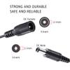 2 Pack 33ft 12V DC Extension Cord, DC 2.1mm x 5.5mm 12V Male-to-Female Plug Cable Extension Cord, Used for CCTV Security Cameras, IP Network Cameras, DVR and LED Strips,(Pack of 2) view 2