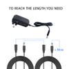 2 Pack 33ft 12V DC Extension Cord, DC 2.1mm x 5.5mm 12V Male-to-Female Plug Cable Extension Cord, Used for CCTV Security Cameras, IP Network Cameras, DVR and LED Strips,(Pack of 2) view 3
