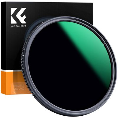 K&F Concept 62MM ND8-ND2000 (3-11stop) Adjustable ND Filter Camera Lense Variable Neutral Density With Multi-Resistant Coating for Camera Lenses