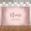 weiyou Name Banner Personalized,Blue Birthday Customize Background Customize Sliver Glitter Photo Booth Background Happy Birthday Party Decoration Photocall (200x150cm,Style-8) view 4