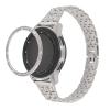 RuiRdot Gear S2 Watch Strap, 5.5"-8.0" Adjustable Band Stainless Rhinestones Replacement Strap with Bezel Compatible with Galaxy Watch 3 41mm/Galaxy Watch 42mm/Active 40mm/Active2 40mm 44mm, Silver view 1