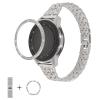 RuiRdot Gear S2 Watch Strap, 5.5"-8.0" Adjustable Band Stainless Rhinestones Replacement Strap with Bezel Compatible with Galaxy Watch 3 41mm/Galaxy Watch 42mm/Active 40mm/Active2 40mm 44mm, Silver view 2