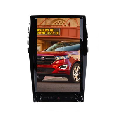 ZWNAV Tesla Style Touch Screen Radio for Ford Edge S-Max 2015-2019 Car Stereo Android Auto Replacement Head Unit GPS Navigation Multimedia Player Carplay (2015-2019, SYNC 3 Version)