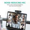 1080p Webcam with Dual Stereo Microphones & Privacy Cover, Full HD USB Desktop Web Computer Camera with Auto Light Correction for Video Conferences, Compatible with Windows & Mac, PC & Laptop view 3