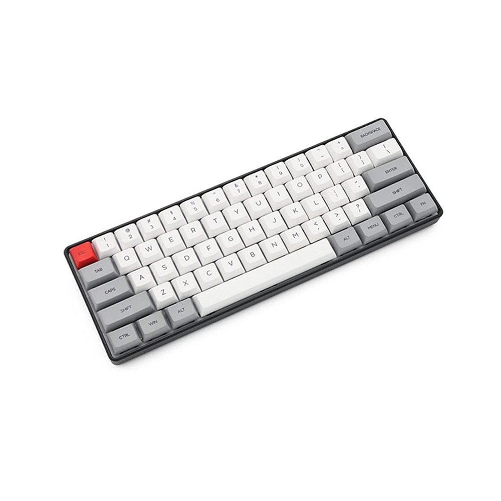 XIXIDIAN Mechanical Keyboard,Keyboard for Windows/PC/Laptop/Desktop, Support Music Rhythm Sound Control Lighting Effects,61 Keys (Color : Gray)