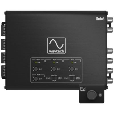 Wavtech link6-6-Channel Line Output Converter w/AUX Input, summing and Remote