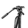 Manfrotto Element MII Video Kit Aluminium Fluid Monopod with Video Head, Slim and Lightweight, Loads up to 4kg, Foldable Fluid Base, 4 Sections, Twist Locks, for mirrorless and DSLR Cameras view 3