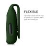 kwmobile 2X Clip Holders Compatible with Fitbit Inspire 3 / Inspire 2 / Ace 3 - Clip-On Holder Replacement Set - Black/Dark Green view 3