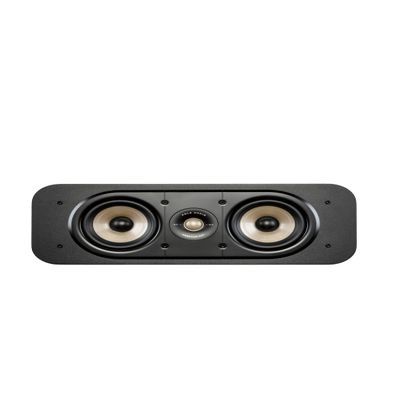 Polk Signature Elite ES30 Center Channel Speaker, Home Theater Speakers, Hi-Res Audio Certified, Dolby Atmos & DTS:X Compatible, 1" Tweeter & Two 5.25" Woofers, Dual Power Port Bass, Stunning Black
