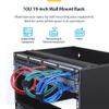 StarTech.com 10U Wall Mount Network Rack, 14 in Deep (Low Profile), 19" Patch Panel Bracket for Shallow Server, IT Equipment, Network Switches, 77lbs/35kg Weight Capacity, Black (RACK-10U-14-BRACKET) view 2
