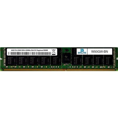 Brute Networks W93GW-BN - 64GB DDR4-3200Mhz 2Rx4 ECC Registered RDIMM (Compatible with OEM PN# W93GW)