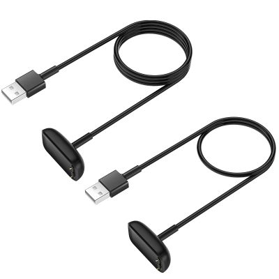 EEweca [2-Pack] Charger Cable for Fitbit Charge 6/Charge 5/Luxe, Replacement Charger for Fitbit Charge 6/Charge 5/Luxe (3.3 ft/1.6 ft)