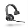 Poly - Voyager 4310 UC Wireless Headset (Plantronics) - Single-Ear Headset with Boom Mic - Connect to PC/Mac via USB-C Bluetooth Adapter, Cell Phone via Bluetooth - Works with Teams, Zoom & More,Black view 1