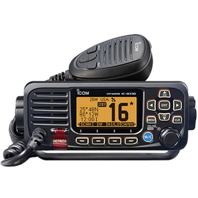 Icom IC-M330G Ultra Compact VHF Marine Transceiver with GPS - Black