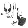 AGPTEK Call Center Dialpad Headset Telephone Bundle with Binaural Headset Headphone with 4-Pin RJ9 Crystal Head, for Telephone Counselling Services, Insurance, Hospitals view 1
