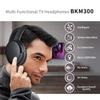 BKM300 Wireless TV Headphones with Bluetooth USB Transmitter, Simple Operation, 165ft (50m) Wireless Range, No Static & No Delay view 2