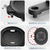 FASTAND Bike Stem Phone Mount with Dual Lock Buckles  CNC Aluminum Center Holder for iPhone & Android | Quick Install | Anti-Shake Clamp for MTB/Road/Mountain view 4