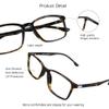 VisionGlobal Blue Light Blocking Glasses for Women/Men, Anti Eyestrain, Computer Reading Glasses, Stylish Square Frame, Anti Glare (Tortoise, 5.50 Magnification) view 2