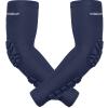 Hobrave Padded Arm Sleeves 2 Pack Crashproof Elbow Forearm Pads Compression Protection Support for Basketball Volleyball view 1