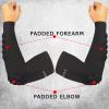 Hobrave Padded Arm Sleeves 2 Pack Crashproof Elbow Forearm Pads Compression Protection Support for Basketball Volleyball view 4