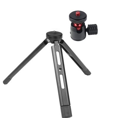 FEICHAO Tripod Selfie Stick Tabletop Camera Stabilizer with Tripod Ball Head Lock Knob for Camera Photography Live Streaming (Red)