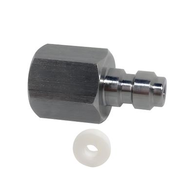 HMKUGO 8mm Quick-Disconnect Plug Adapter, Stainless Steel M10x1 Female Thread, PCP Paintball Charging Fittings with Sealing O-Ring