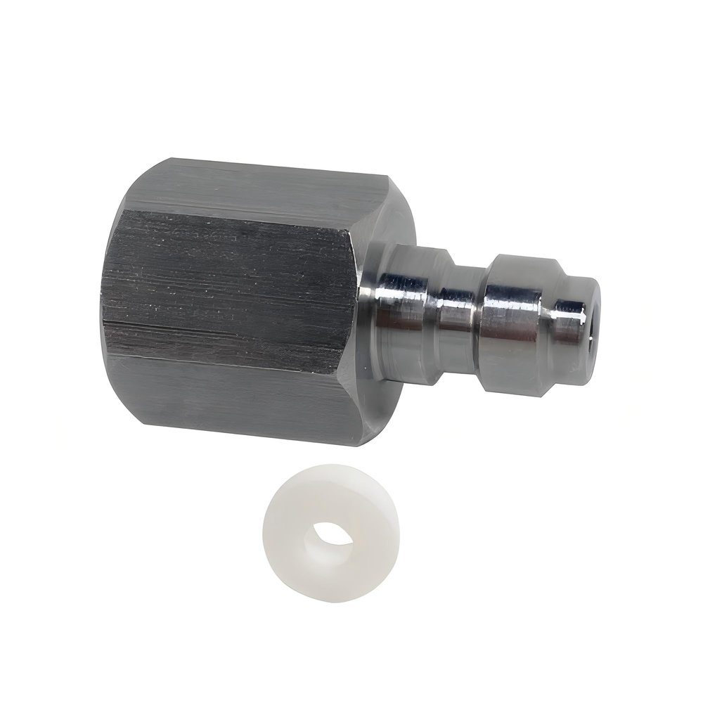 HMKUGO 8mm Quick-Disconnect Plug Adapter, Stainless Steel M10x1 Female Thread, PCP Paintball Charging Fittings with Sealing O-Ring