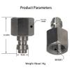 HMKUGO 8mm Quick-Disconnect Plug Adapter, Stainless Steel M10x1 Female Thread, PCP Paintball Charging Fittings with Sealing O-Ring view 4