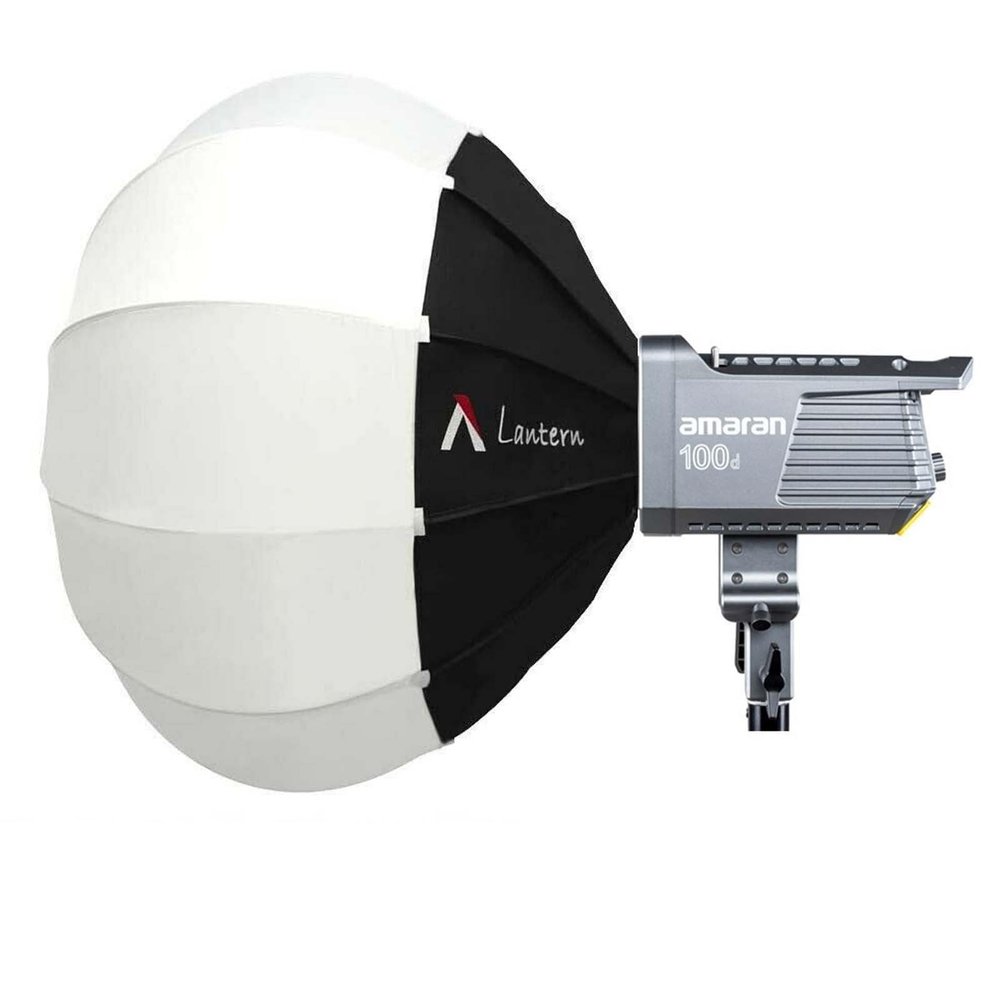 Aputure Amaran 100D S with Aputure Lantern 65cm Softbox Kit,130W LED Video Light,5600K CRI+95 with Bowens Mount for Photography,YouTube Films