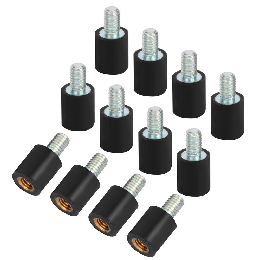 MINGCHUAN 12Pcs/20Pcs M3 Flight Controller Anti-Vibration Standoff Fixed Screws Damper Mounting Hardware for Naze32 CC3D F3 F4 Flight Controller FPV Racer RC Quadcopter (12PCS)