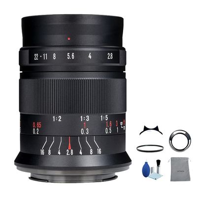 7artisans 60mm F2.8 Mark II APS-C 1:1 Magnification Macro Lens Manual Focus Prime Fixed Focus Lens for Fuji FX Mount X-T3 X-T2 X-H1 X20 X-T30 X-T20 X-T100 X-E1 X-E2 X-E3 X100V X100F