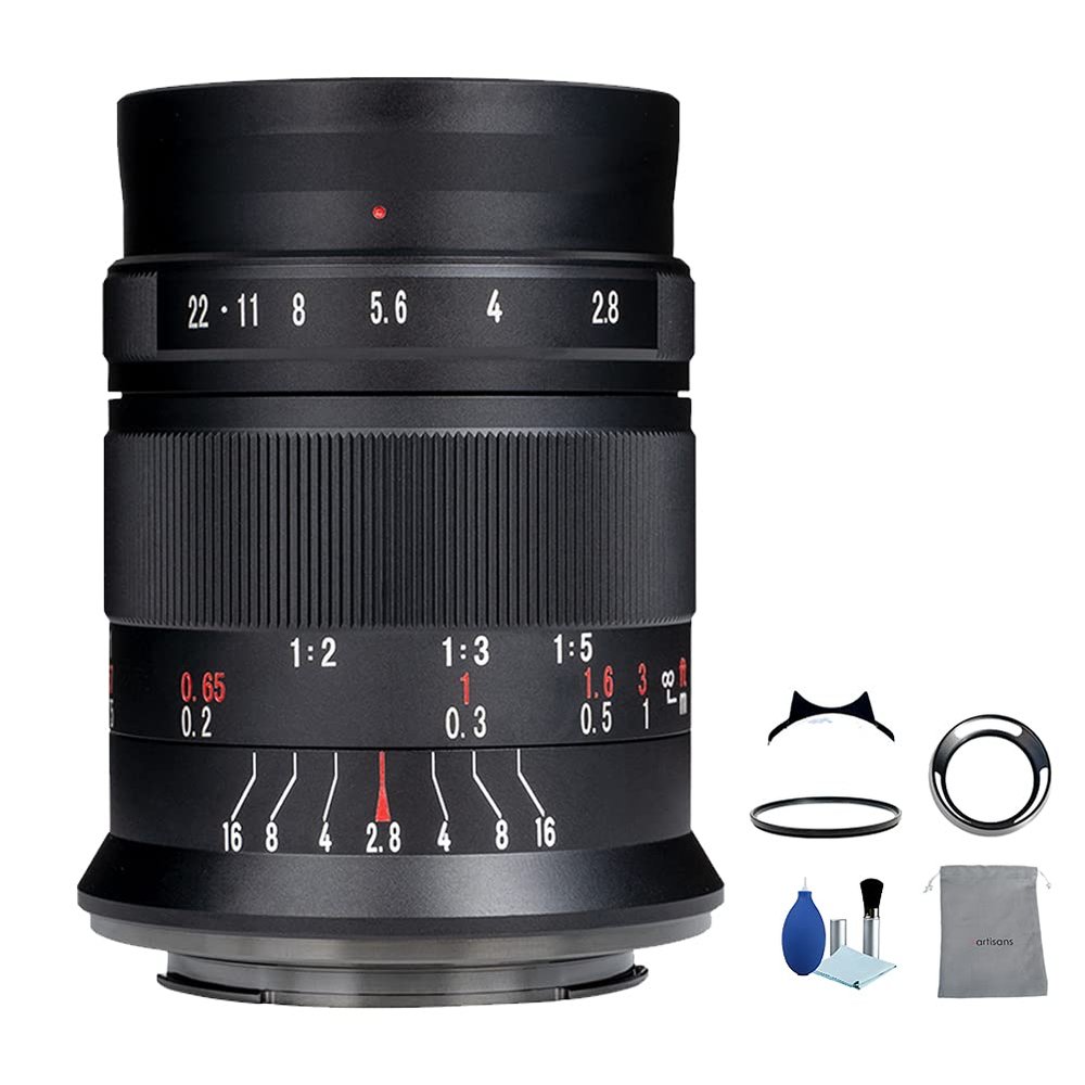 7artisans 60mm F2.8 Mark II APS-C 1:1 Magnification Macro Lens Manual Focus Prime Fixed Focus Lens for Fuji FX Mount X-T3 X-T2 X-H1 X20 X-T30 X-T20 X-T100 X-E1 X-E2 X-E3 X100V X100F