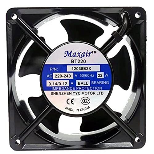 12038B2X Maxair BT220 220V 22W 0.14/0.12A 120mm Cooling Fan