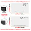 55 Inch Anti Glare TV Film Blue Light Anti Scratch Film for 55 Inch,55 Inch TV Anti Glare Screen Protector TV Glare Stopper Matte Film view 3