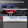 12V 24V Dc To 110V 220V Ac Inverter For Car 1000W 1500W 2000W 3000W Pure Sine Wave Inverter With Remote Control 2 Ac Outlets And 6 Usb 2.1A Port For Rv Car Solar System Emergency.,2000W-12Vto110V view 3