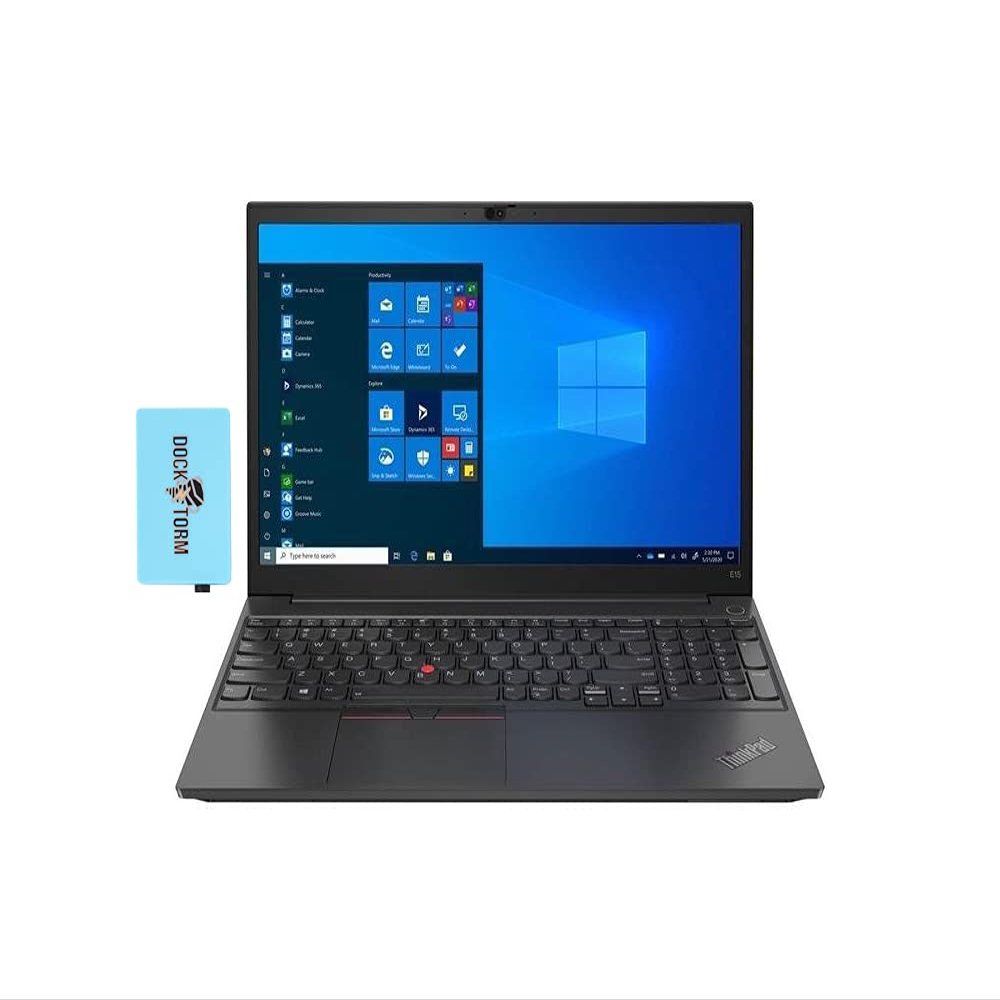 Lenovo ThinkPad E15 Gen 2 15.6" FHD Display Business Laptop (Intel i5-1135G7 4-Core, 16GB RAM, 1TB PCIe SSD, Intel Iris Xe, (1920x1080), Backlit KB, FP, WiFi 6, BT 5.2, Webcam, Win10P) w/Hub