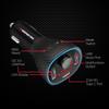 Monster Bluetooth FM Transmitter for Car Cigarette Lighter with 20W QC3.0 USB A & USB C PD Charger, Bass Boost Button, Flash Drive Port, Google Voice & Siri Compatible, Hands-Free Calls, Microphone view 2