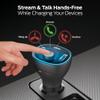 Monster Bluetooth FM Transmitter for Car Cigarette Lighter with 20W QC3.0 USB A & USB C PD Charger, Bass Boost Button, Flash Drive Port, Google Voice & Siri Compatible, Hands-Free Calls, Microphone view 3